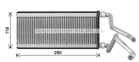 PRASCO Heater matrix Article number: MZ6298 cheaply