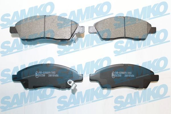 SAMKO Brake pad set Article number: 5SP1686 cheaply