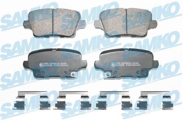 SAMKO Brake pad set Article number: 5SP250 cheaply