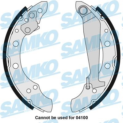SAMKO Brake Shoe Set Article number: 85730 cheaply