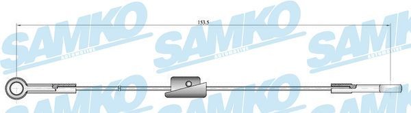 SAMKO Håndbremsekabel Varenummer: C0222B billige