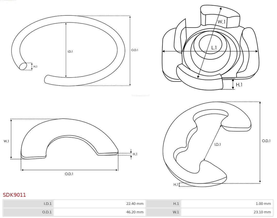 AS-PL Starter motor Article number: S0473R cheaply