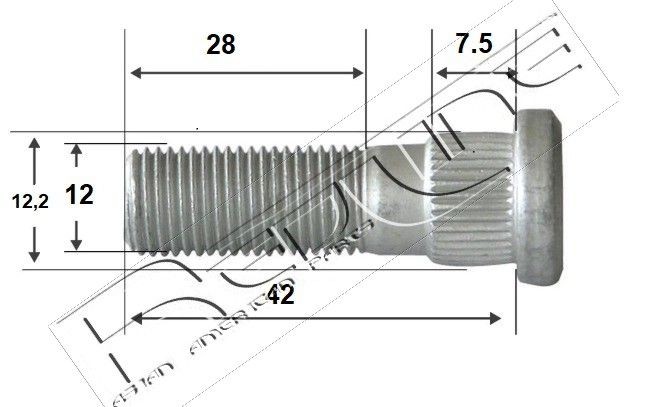 RED-LINE Bolt, axle strut Article number: 73HO001 cheaply