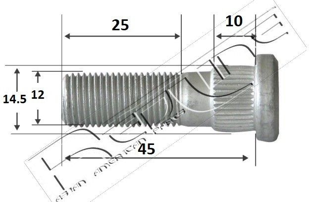 RED-LINE Bolt, axle strut Article number: 73HY003 cheaply