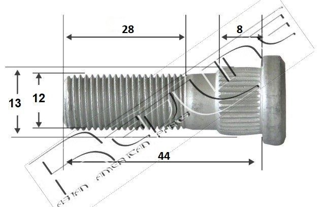 RED-LINE Bolt, axle strut Article number: 73HY007 cheaply