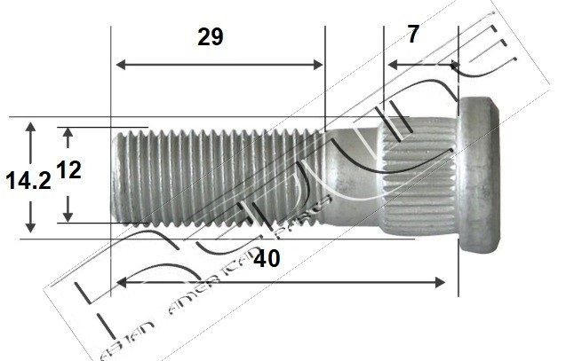 RED-LINE Bolt, axle strut Article number: 73MI002 cheaply