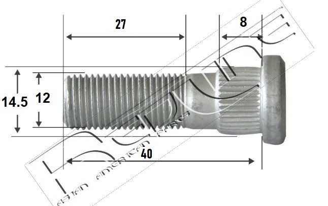 RED-LINE Bolt, axle strut Article number: 73MI004 cheaply