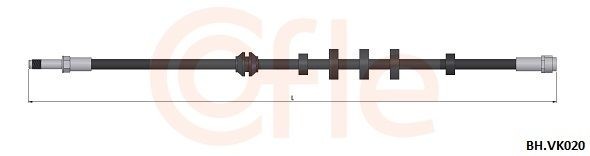 COFLE Brake hose Article number: 92.BH.VK020 cheaply