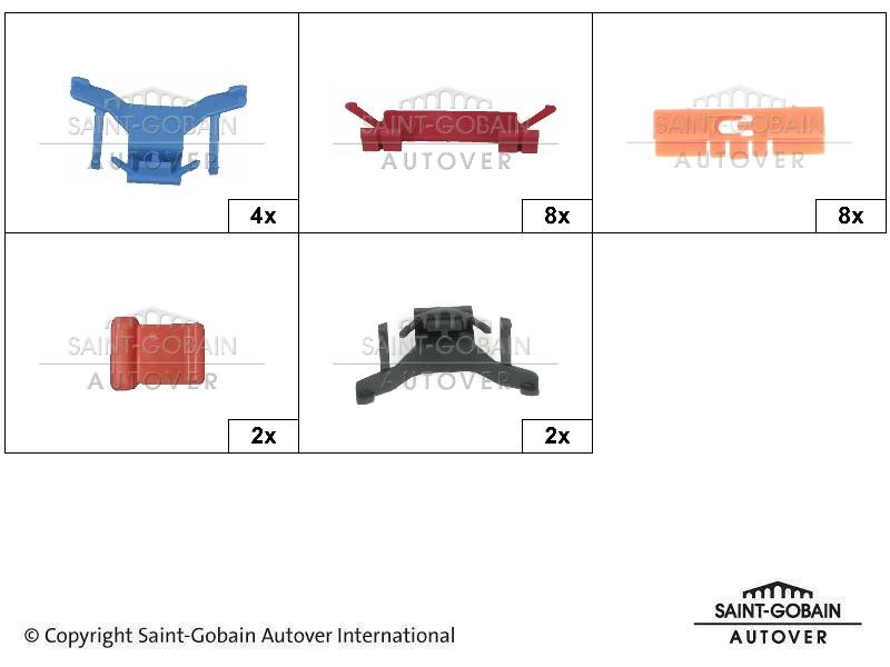 SAINT-GOBAIN Retaining Clip, windows Article number: 3002101910 cheaply