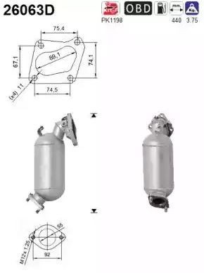 VEGAZ Catalytic converter Article number: MIK-977 cheaply