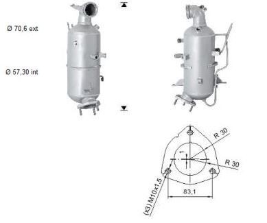 VEGAZ Diesel particulate filter Article number: OK-349 cheaply