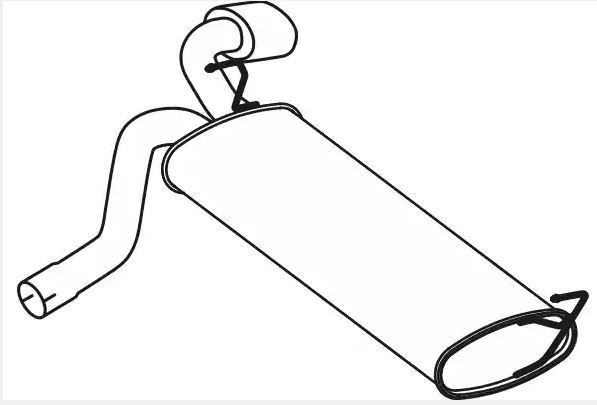 VEGAZ Rear silencer Article number: OS-438 cheaply