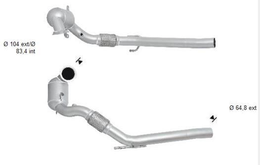 VEGAZ Catalytic converter Article number: SKK-927 cheaply
