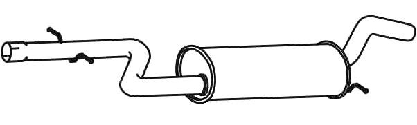 VEGAZ Middle silencer Article number: VS-572 cheaply