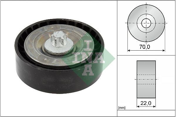 INA Deflection / Guide Pulley, v-ribbed belt Article number: 532 0895 10 cheaply