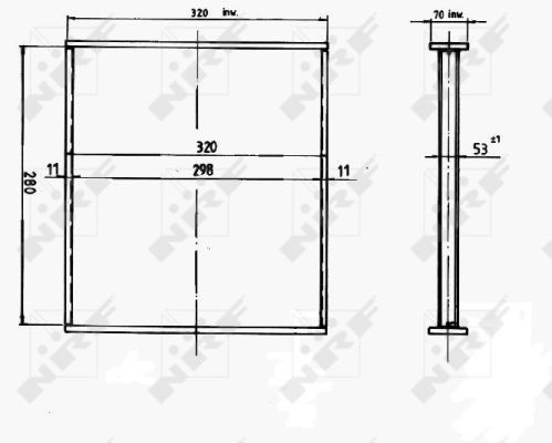 NRF Core, radiator Article number: 13922 cheaply