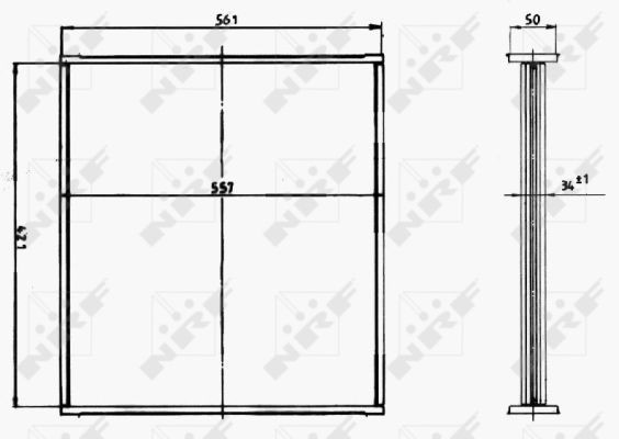 NRF Core, radiator Article number: 15207 cheaply