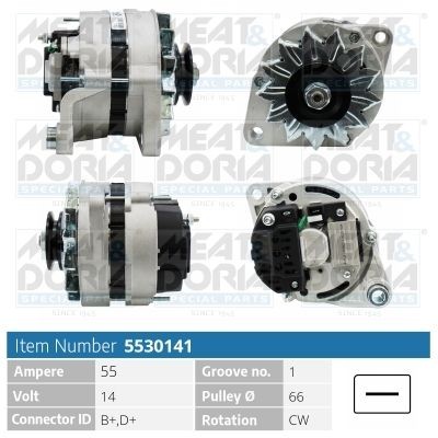 MEAT & DORIA Alternator Article number: 5530141 cheaply