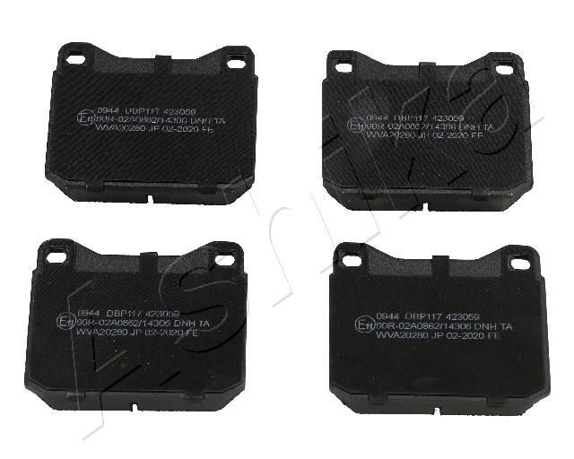 ASHIKA Brake pad set Article number: 50-00-0944 cheaply