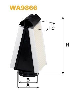 WIX FILTERS Air filter Article number: WA9866 cheaply