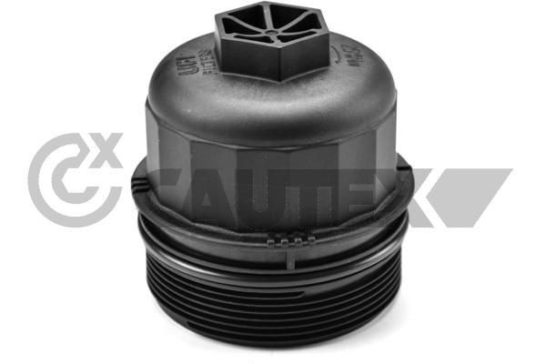CAUTEX 758264 Cover, oil filter housing PUNTO 1.3 JTD Multijet (199.AYR1A, 199.BYR1A) 90 PS Diesel
