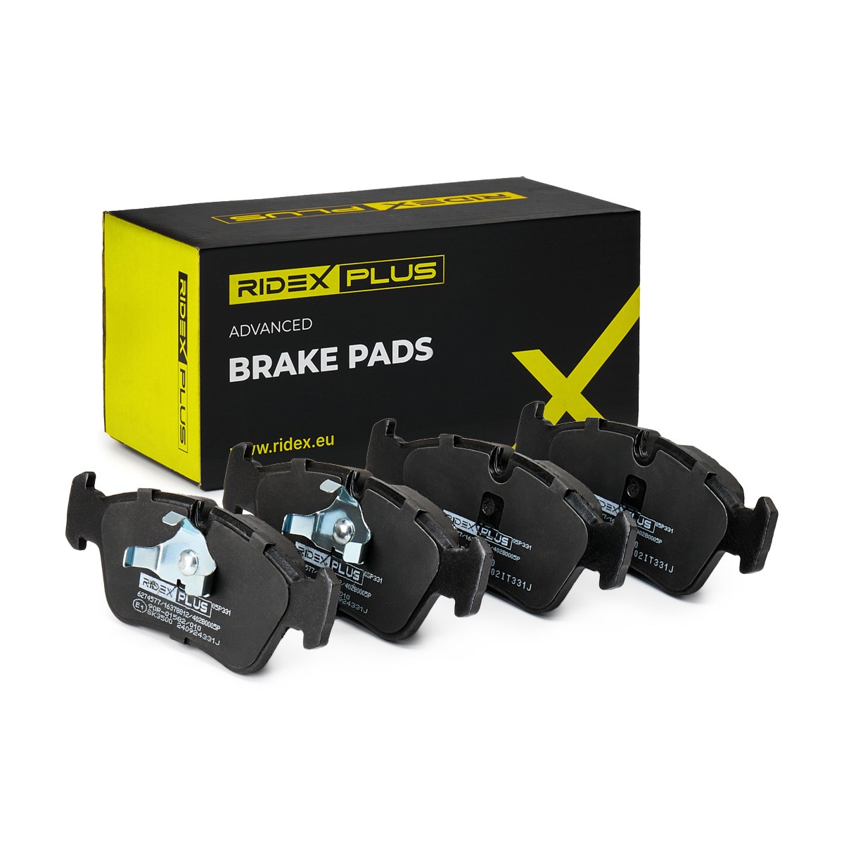 RIDEX PLUS Комплект спирачно феродо, дискови спирачки артикулен номер: 402B0005P евтино