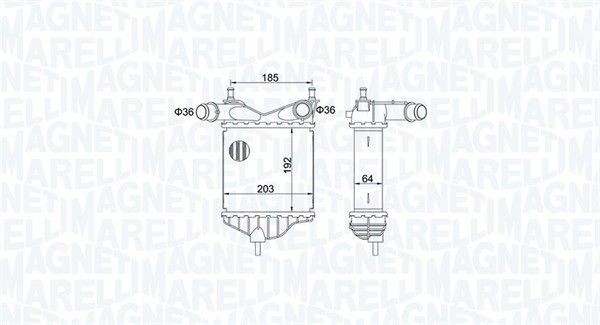 MAGNETI MARELLI Intercooler Article number: 351319204080 cheaply