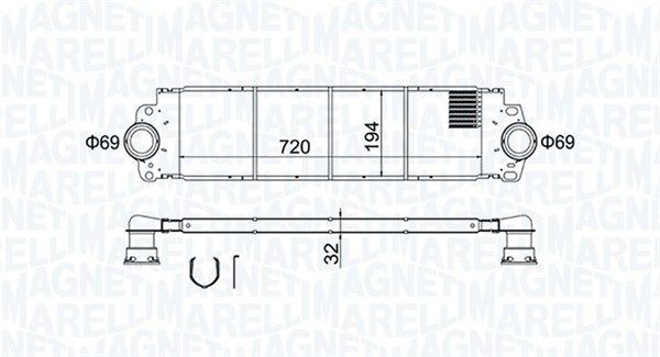 MAGNETI MARELLI Intercooler Article number: 351319204200 cheaply