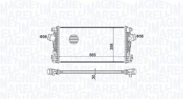 MAGNETI MARELLI Intercooler Article number: 351319204570 cheaply