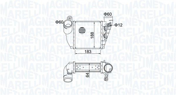 MAGNETI MARELLI Intercooler Article number: 351319204740 cheaply