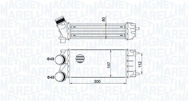 MAGNETI MARELLI Intercooler Article number: 351319204920 cheaply