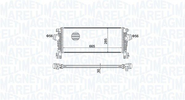 MAGNETI MARELLI Intercooler Article number: 351319205070 cheaply