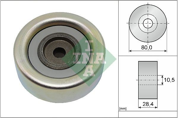 INA Deflection / Guide Pulley, v-ribbed belt Article number: 532 0933 10 cheaply