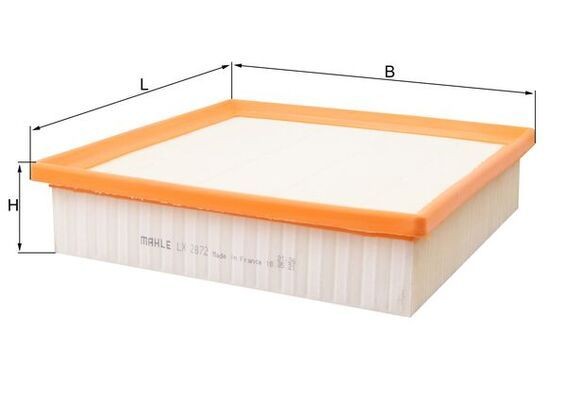 MAHLE ORIGINAL Air filter Article number: LX 2872 cheaply