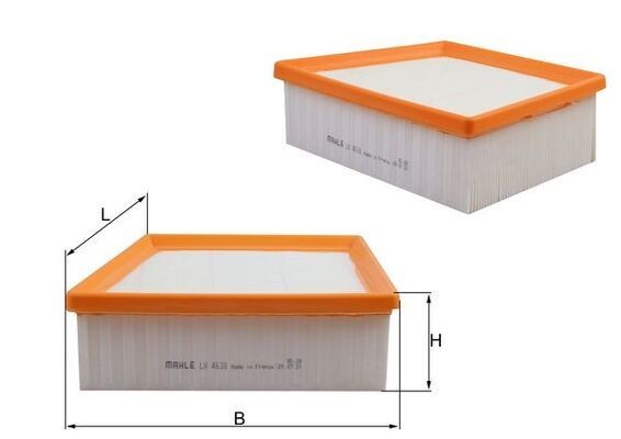MAHLE ORIGINAL Air filter Article number: LX 4638 cheaply
