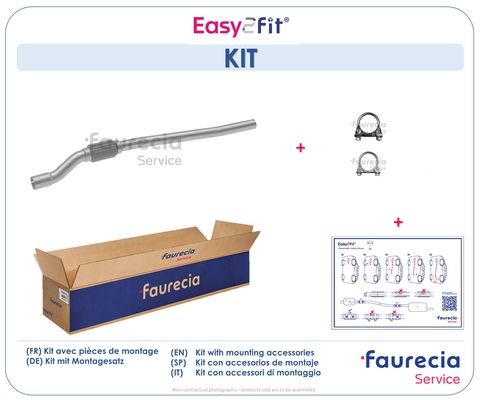 Faurecia FS40710 Repair Pipe, catalytic converter COMBO 1.3 CDTI 16V 69 PS Diesel 2012