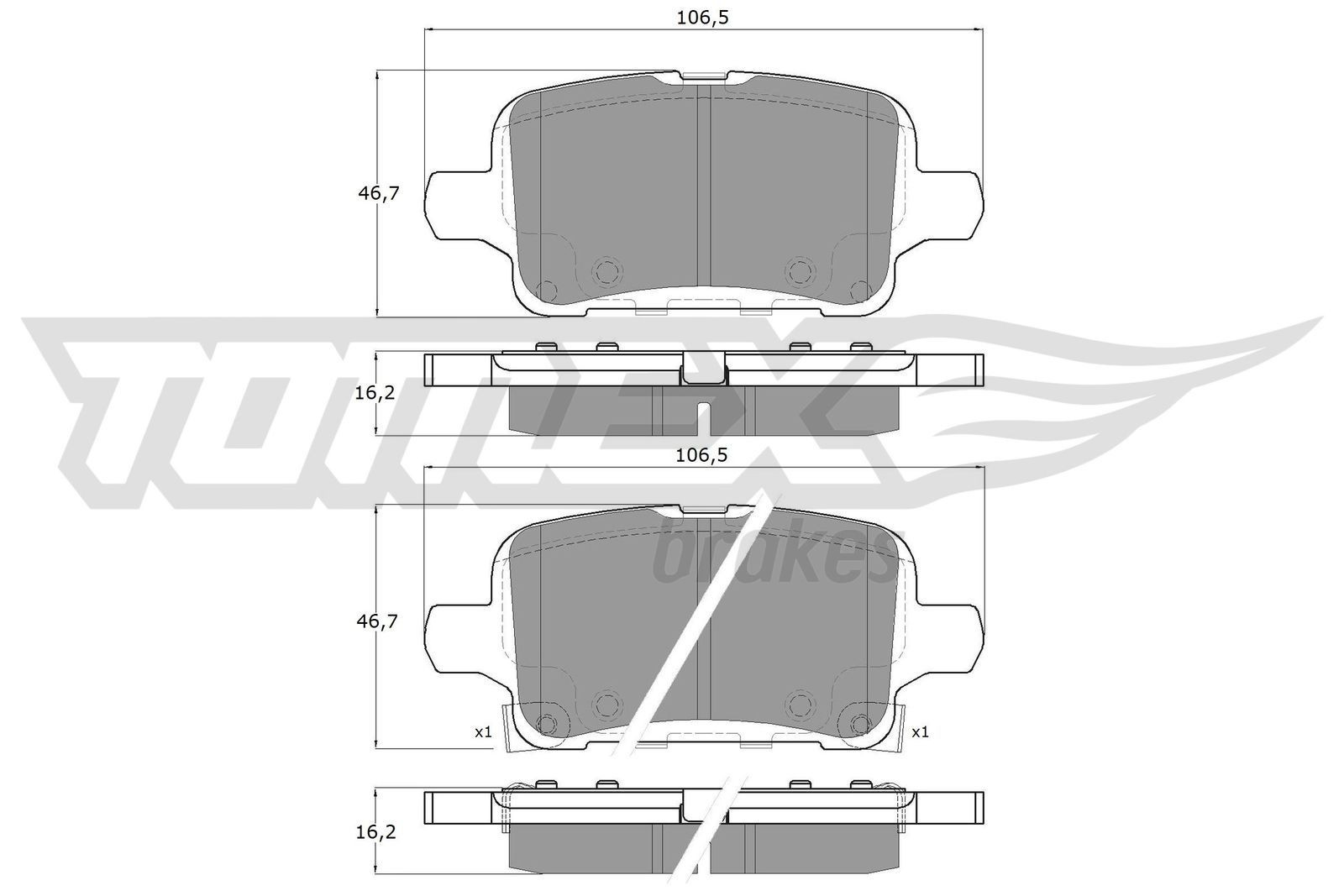 TOMEX brakes Brake pad set Article number: TX 19-11 cheaply