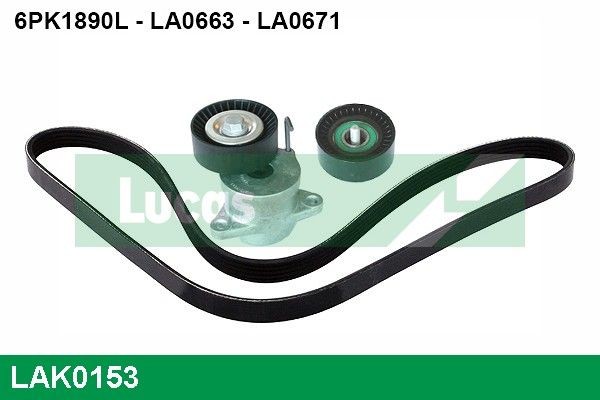 LUCAS V-Ribbed Belt Set Article number: LAK0153 cheaply