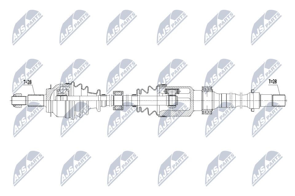 NTY Árbol de transmisión Número de artículo: NPW-MZ-056 a buen precio