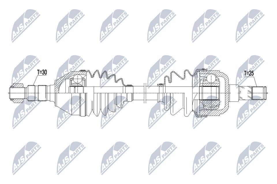 NTY Drive shaft Article number: NPW-PL-073 cheaply