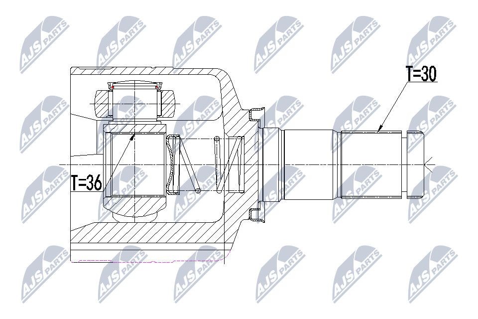 NTY Joint kit, drive shaft Article number: NPW-RE-092 cheaply