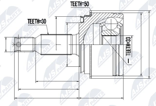 NTY Joint kit, drive shaft Article number: NPZ-MS-054 cheaply