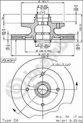 BREMBO Brake disc Article number: 09.4471.10 cheaply