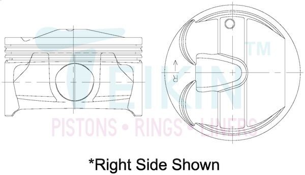 TEIKIN Piston Set Article number: 30117.050 cheaply