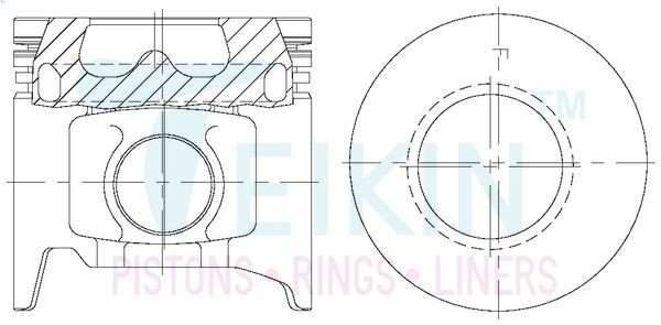 TEIKIN Piston Set Article number: 42663AG.STD cheaply