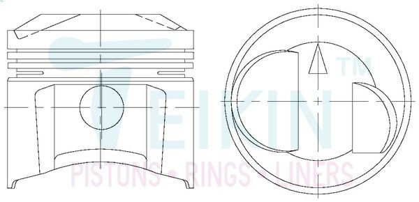 TEIKIN Piston Set Article number: 43195.STD cheaply
