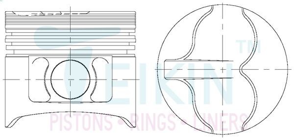 TEIKIN Piston Set Article number: 44602A.100 cheaply