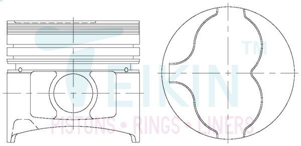 TEIKIN Piston Set Article number: 44623AG.050 cheaply