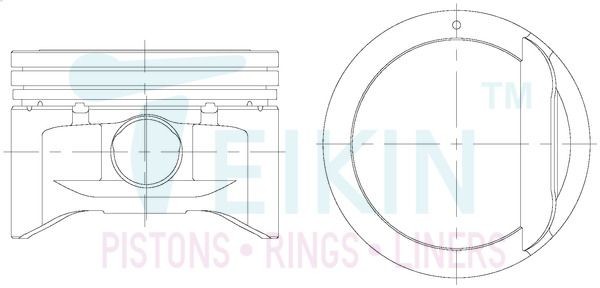 TEIKIN Piston Set Article number: 51151.050 cheaply