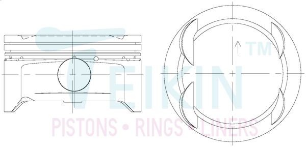TEIKIN Piston Set Article number: 51613.050 cheaply